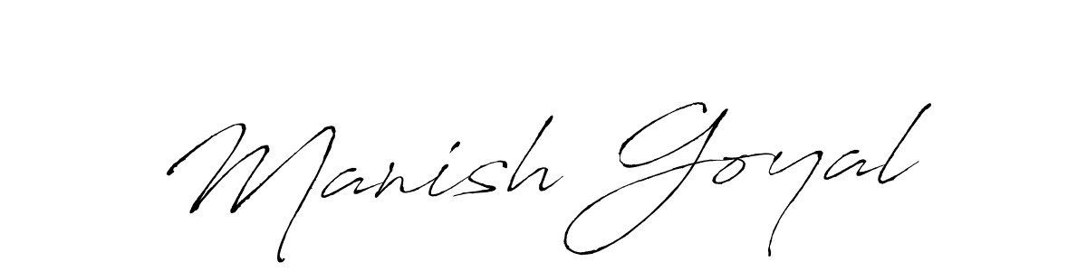 Also we have Manish Goyal name is the best signature style. Create professional handwritten signature collection using Antro_Vectra autograph style. Manish Goyal signature style 6 images and pictures png