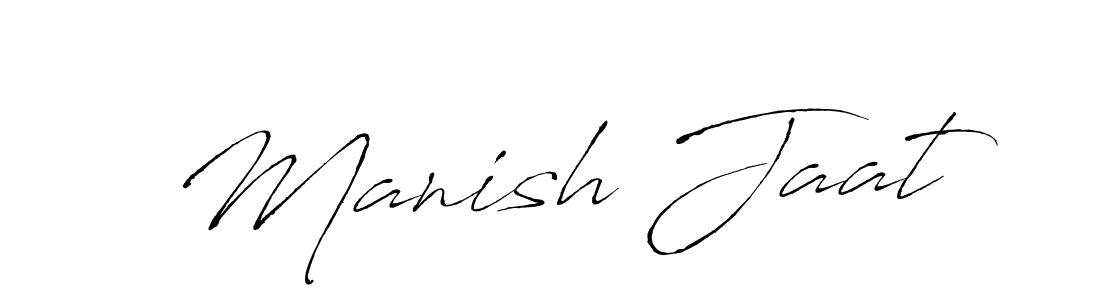 Use a signature maker to create a handwritten signature online. With this signature software, you can design (Antro_Vectra) your own signature for name Manish Jaat. Manish Jaat signature style 6 images and pictures png