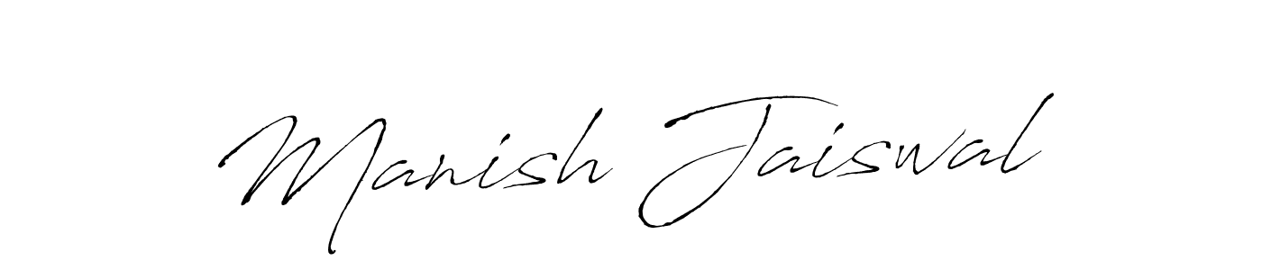 Also we have Manish Jaiswal name is the best signature style. Create professional handwritten signature collection using Antro_Vectra autograph style. Manish Jaiswal signature style 6 images and pictures png