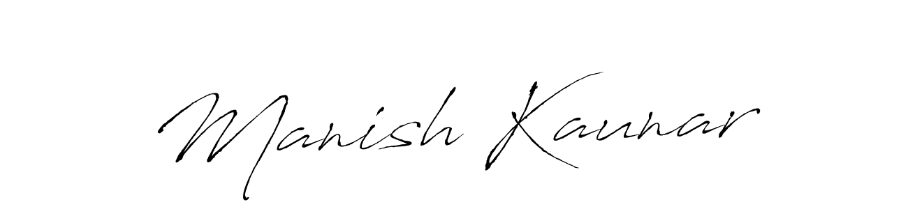 if you are searching for the best signature style for your name Manish Kaunar. so please give up your signature search. here we have designed multiple signature styles  using Antro_Vectra. Manish Kaunar signature style 6 images and pictures png