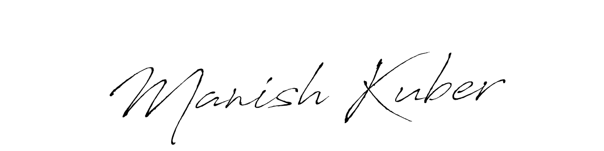 Manish Kuber stylish signature style. Best Handwritten Sign (Antro_Vectra) for my name. Handwritten Signature Collection Ideas for my name Manish Kuber. Manish Kuber signature style 6 images and pictures png