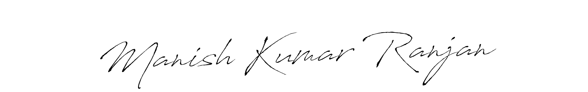 Create a beautiful signature design for name Manish Kumar Ranjan. With this signature (Antro_Vectra) fonts, you can make a handwritten signature for free. Manish Kumar Ranjan signature style 6 images and pictures png