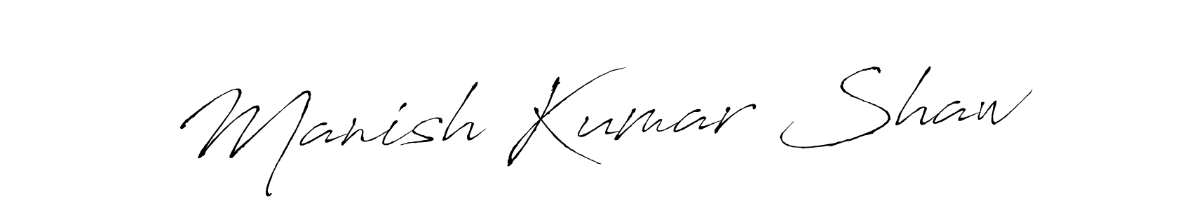 It looks lik you need a new signature style for name Manish Kumar Shaw. Design unique handwritten (Antro_Vectra) signature with our free signature maker in just a few clicks. Manish Kumar Shaw signature style 6 images and pictures png