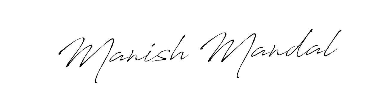 Create a beautiful signature design for name Manish Mandal. With this signature (Antro_Vectra) fonts, you can make a handwritten signature for free. Manish Mandal signature style 6 images and pictures png