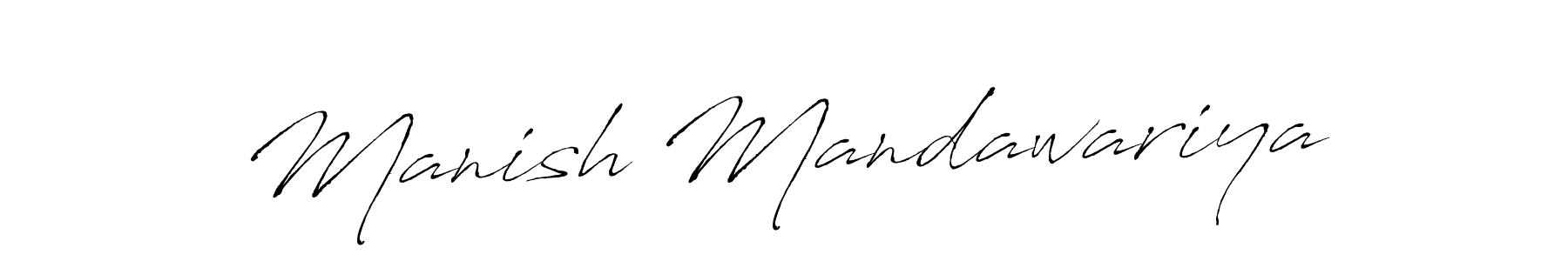 Use a signature maker to create a handwritten signature online. With this signature software, you can design (Antro_Vectra) your own signature for name Manish Mandawariya. Manish Mandawariya signature style 6 images and pictures png