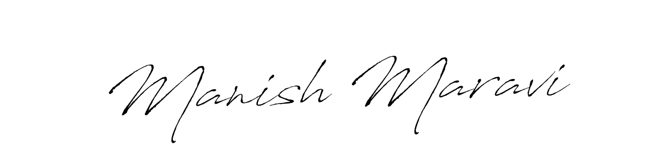 How to make Manish Maravi signature? Antro_Vectra is a professional autograph style. Create handwritten signature for Manish Maravi name. Manish Maravi signature style 6 images and pictures png