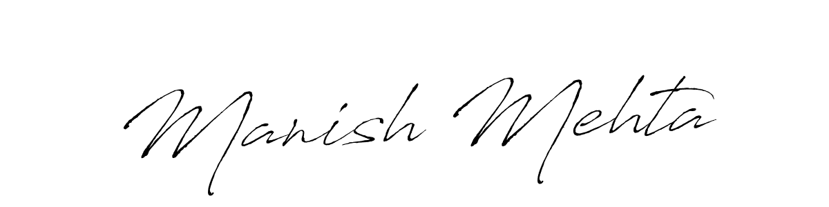 Use a signature maker to create a handwritten signature online. With this signature software, you can design (Antro_Vectra) your own signature for name Manish Mehta. Manish Mehta signature style 6 images and pictures png