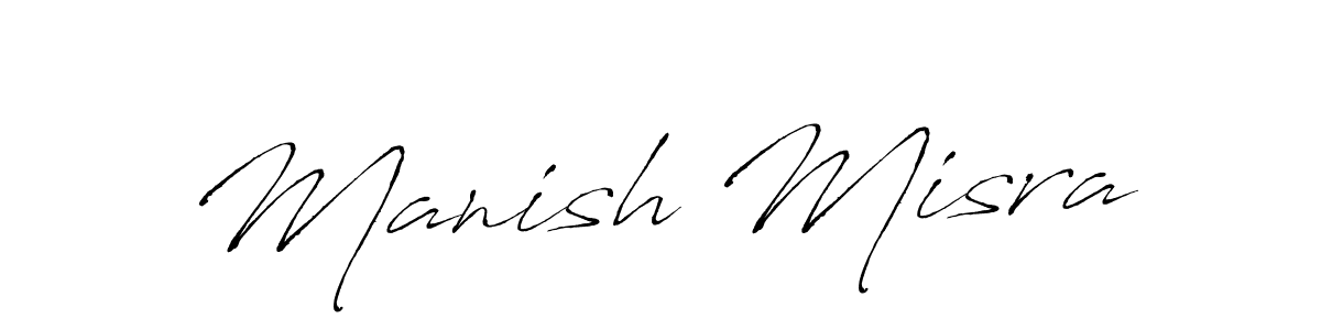 How to make Manish Misra signature? Antro_Vectra is a professional autograph style. Create handwritten signature for Manish Misra name. Manish Misra signature style 6 images and pictures png