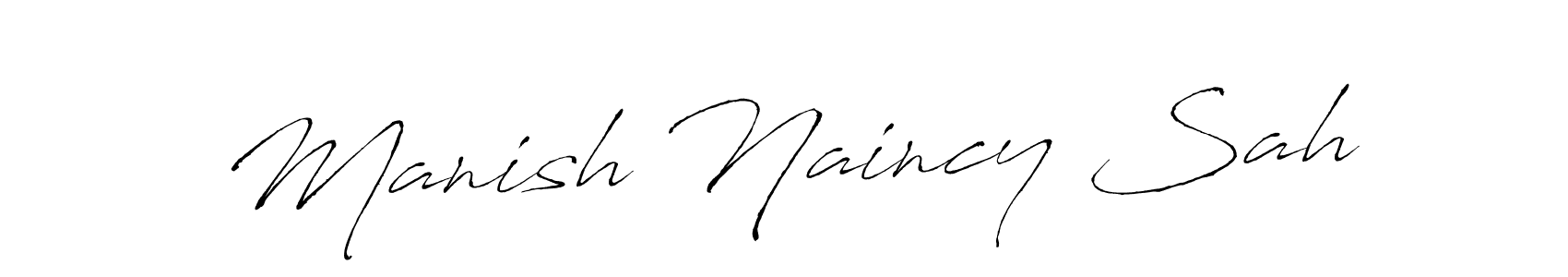 Here are the top 10 professional signature styles for the name Manish Naincy Sah. These are the best autograph styles you can use for your name. Manish Naincy Sah signature style 6 images and pictures png