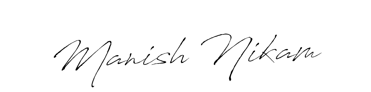 How to Draw Manish Nikam signature style? Antro_Vectra is a latest design signature styles for name Manish Nikam. Manish Nikam signature style 6 images and pictures png