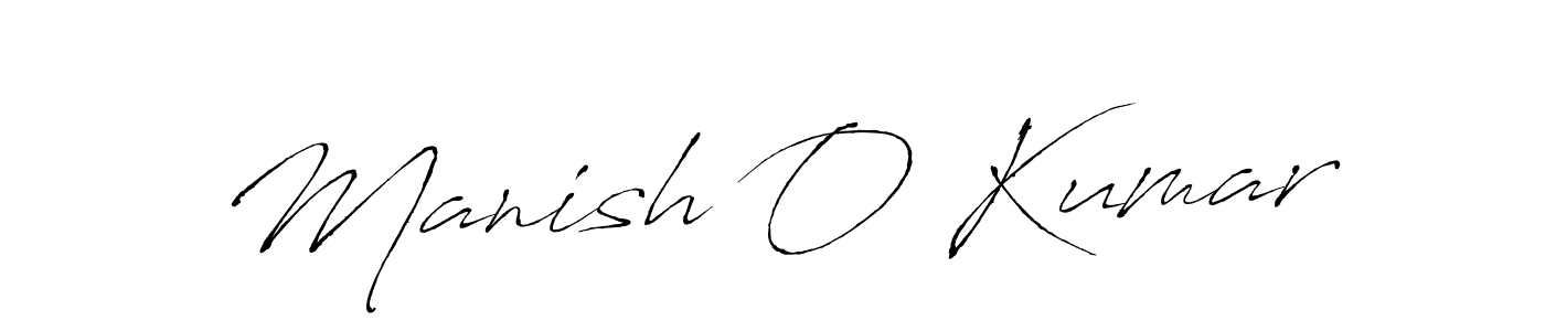 Create a beautiful signature design for name Manish O Kumar. With this signature (Antro_Vectra) fonts, you can make a handwritten signature for free. Manish O Kumar signature style 6 images and pictures png
