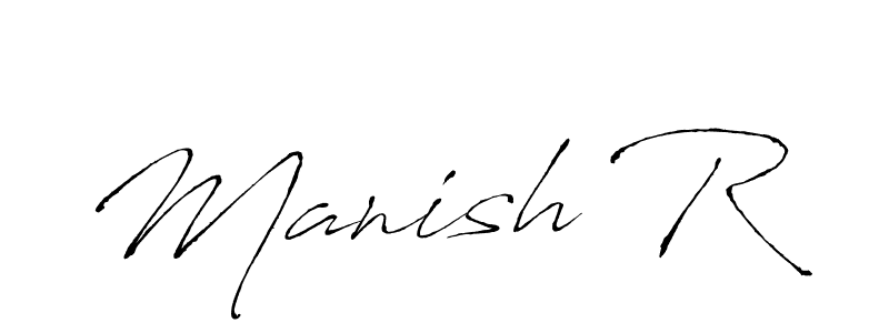 Create a beautiful signature design for name Manish R. With this signature (Antro_Vectra) fonts, you can make a handwritten signature for free. Manish R signature style 6 images and pictures png