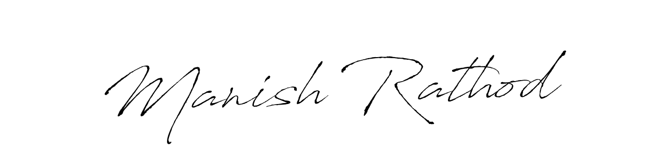 How to make Manish Rathod name signature. Use Antro_Vectra style for creating short signs online. This is the latest handwritten sign. Manish Rathod signature style 6 images and pictures png