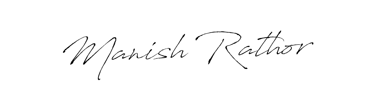 Manish Rathor stylish signature style. Best Handwritten Sign (Antro_Vectra) for my name. Handwritten Signature Collection Ideas for my name Manish Rathor. Manish Rathor signature style 6 images and pictures png