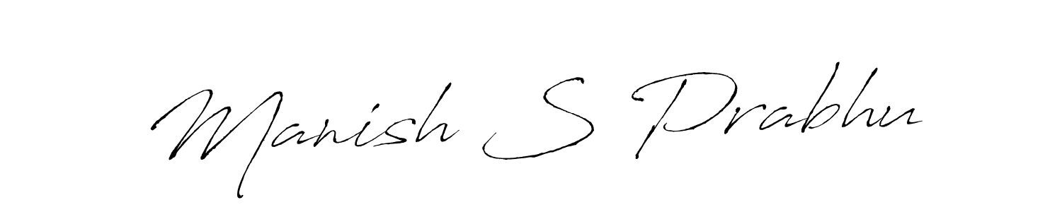 This is the best signature style for the Manish S Prabhu name. Also you like these signature font (Antro_Vectra). Mix name signature. Manish S Prabhu signature style 6 images and pictures png
