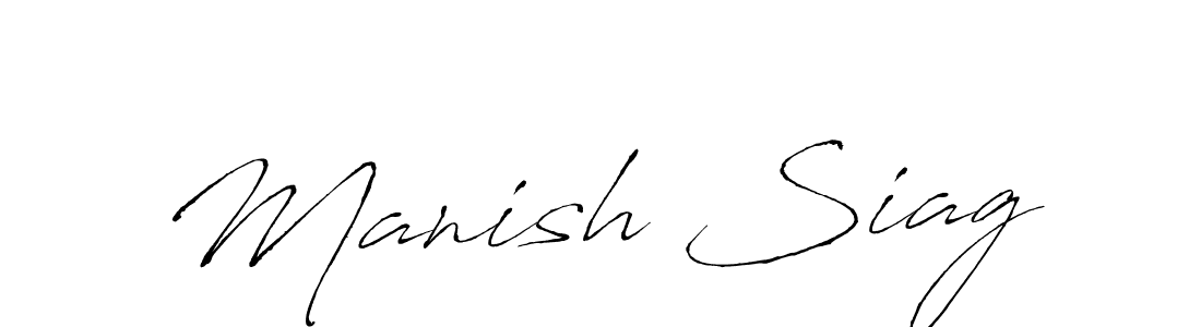 You should practise on your own different ways (Antro_Vectra) to write your name (Manish Siag) in signature. don't let someone else do it for you. Manish Siag signature style 6 images and pictures png