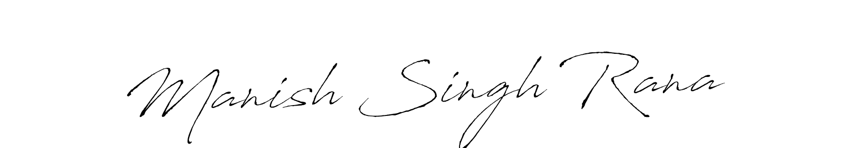 Create a beautiful signature design for name Manish Singh Rana. With this signature (Antro_Vectra) fonts, you can make a handwritten signature for free. Manish Singh Rana signature style 6 images and pictures png