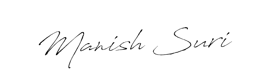 You should practise on your own different ways (Antro_Vectra) to write your name (Manish Suri) in signature. don't let someone else do it for you. Manish Suri signature style 6 images and pictures png