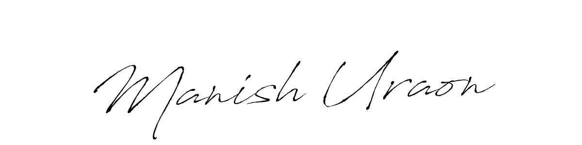 The best way (Antro_Vectra) to make a short signature is to pick only two or three words in your name. The name Manish Uraon include a total of six letters. For converting this name. Manish Uraon signature style 6 images and pictures png