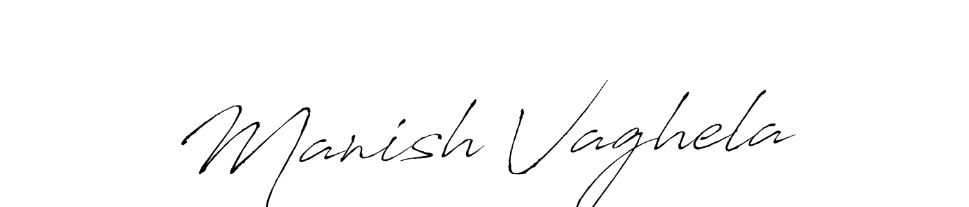 Also we have Manish Vaghela name is the best signature style. Create professional handwritten signature collection using Antro_Vectra autograph style. Manish Vaghela signature style 6 images and pictures png