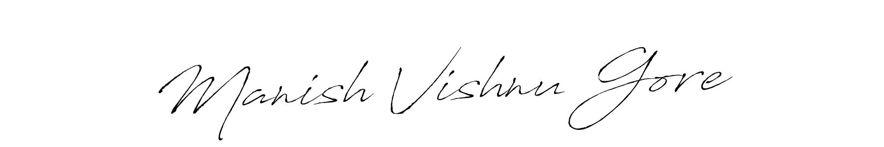 See photos of Manish Vishnu Gore official signature by Spectra . Check more albums & portfolios. Read reviews & check more about Antro_Vectra font. Manish Vishnu Gore signature style 6 images and pictures png