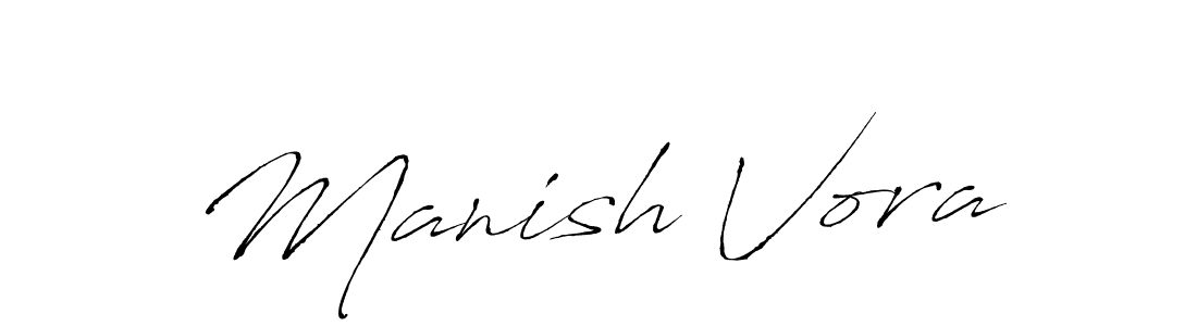 Create a beautiful signature design for name Manish Vora. With this signature (Antro_Vectra) fonts, you can make a handwritten signature for free. Manish Vora signature style 6 images and pictures png