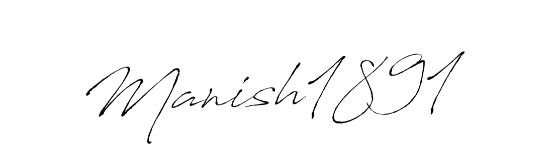 The best way (Antro_Vectra) to make a short signature is to pick only two or three words in your name. The name Manish1891  include a total of six letters. For converting this name. Manish1891  signature style 6 images and pictures png