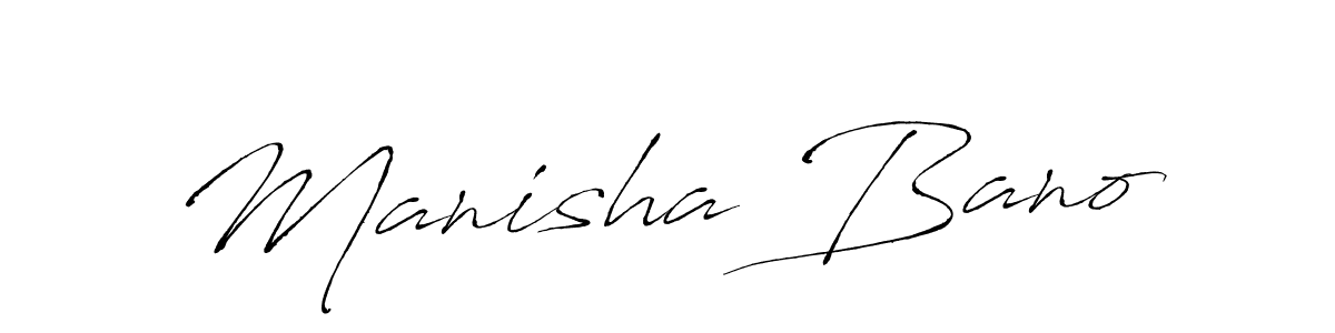 How to make Manisha Bano signature? Antro_Vectra is a professional autograph style. Create handwritten signature for Manisha Bano name. Manisha Bano signature style 6 images and pictures png