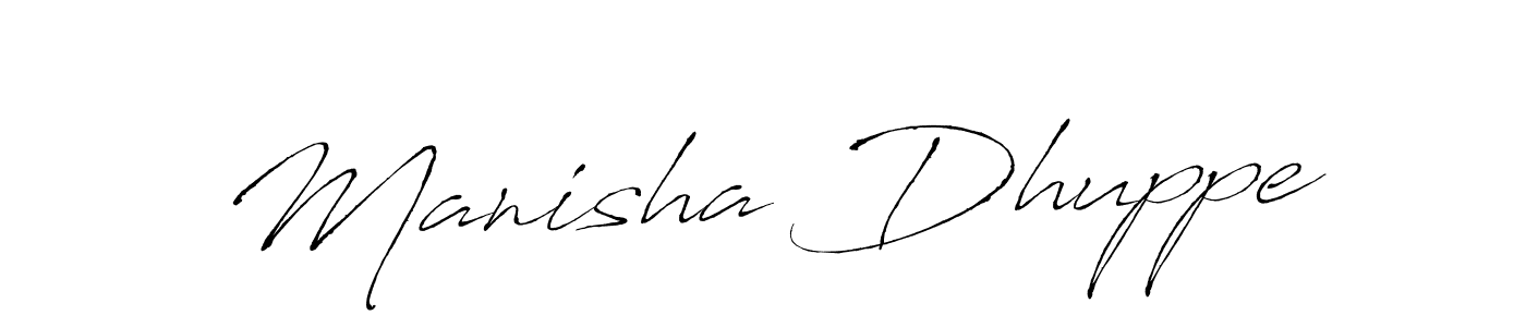 Also we have Manisha Dhuppe name is the best signature style. Create professional handwritten signature collection using Antro_Vectra autograph style. Manisha Dhuppe signature style 6 images and pictures png