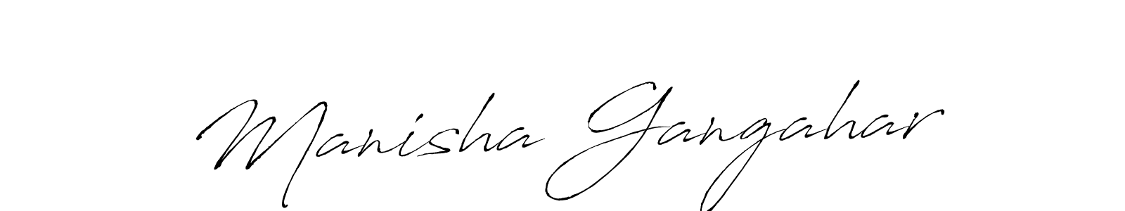 Make a short Manisha Gangahar signature style. Manage your documents anywhere anytime using Antro_Vectra. Create and add eSignatures, submit forms, share and send files easily. Manisha Gangahar signature style 6 images and pictures png