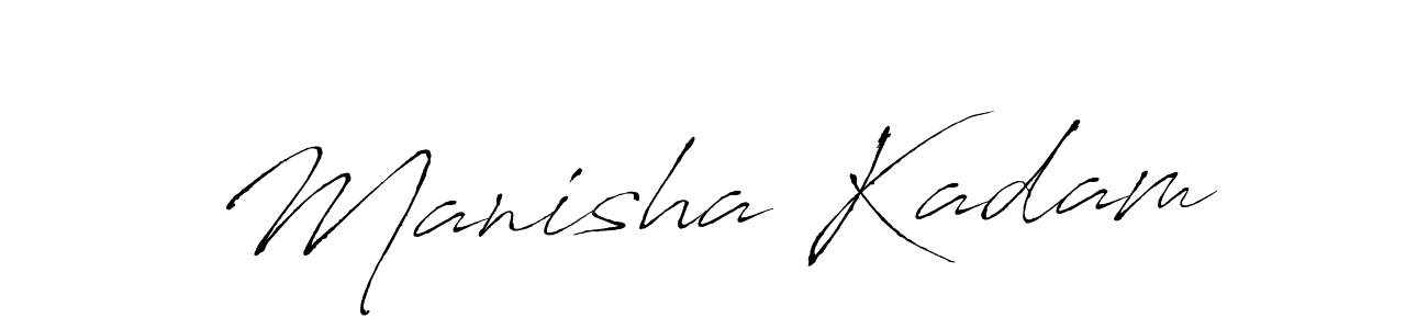 Create a beautiful signature design for name Manisha Kadam. With this signature (Antro_Vectra) fonts, you can make a handwritten signature for free. Manisha Kadam signature style 6 images and pictures png