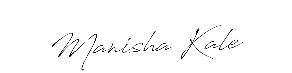 Design your own signature with our free online signature maker. With this signature software, you can create a handwritten (Antro_Vectra) signature for name Manisha Kale. Manisha Kale signature style 6 images and pictures png