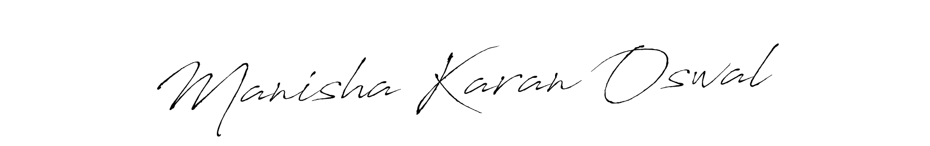 Make a short Manisha Karan Oswal signature style. Manage your documents anywhere anytime using Antro_Vectra. Create and add eSignatures, submit forms, share and send files easily. Manisha Karan Oswal signature style 6 images and pictures png