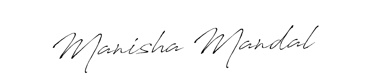 Make a beautiful signature design for name Manisha Mandal. With this signature (Antro_Vectra) style, you can create a handwritten signature for free. Manisha Mandal signature style 6 images and pictures png