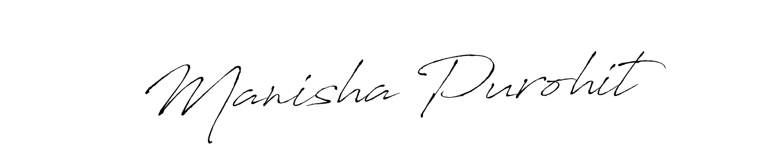 Manisha Purohit stylish signature style. Best Handwritten Sign (Antro_Vectra) for my name. Handwritten Signature Collection Ideas for my name Manisha Purohit. Manisha Purohit signature style 6 images and pictures png