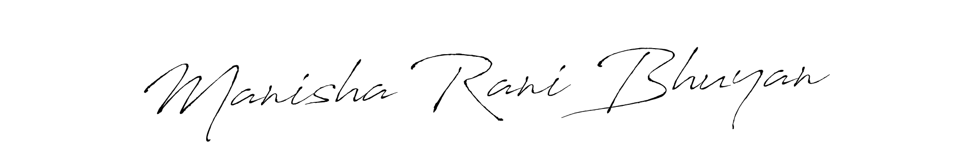 How to make Manisha Rani Bhuyan signature? Antro_Vectra is a professional autograph style. Create handwritten signature for Manisha Rani Bhuyan name. Manisha Rani Bhuyan signature style 6 images and pictures png