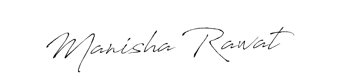 How to make Manisha Rawat name signature. Use Antro_Vectra style for creating short signs online. This is the latest handwritten sign. Manisha Rawat signature style 6 images and pictures png