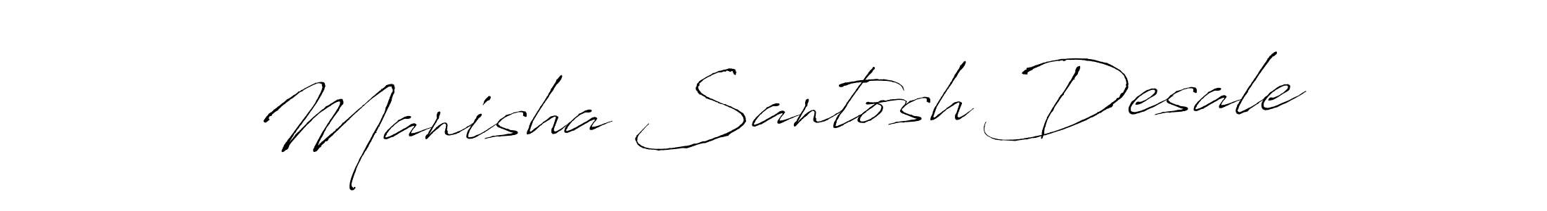 This is the best signature style for the Manisha Santosh Desale name. Also you like these signature font (Antro_Vectra). Mix name signature. Manisha Santosh Desale signature style 6 images and pictures png