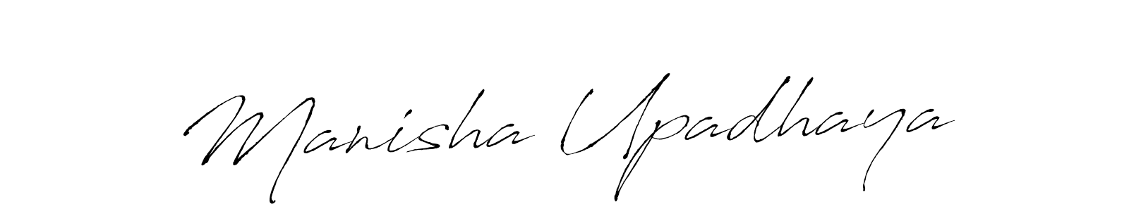 Antro_Vectra is a professional signature style that is perfect for those who want to add a touch of class to their signature. It is also a great choice for those who want to make their signature more unique. Get Manisha Upadhaya name to fancy signature for free. Manisha Upadhaya signature style 6 images and pictures png