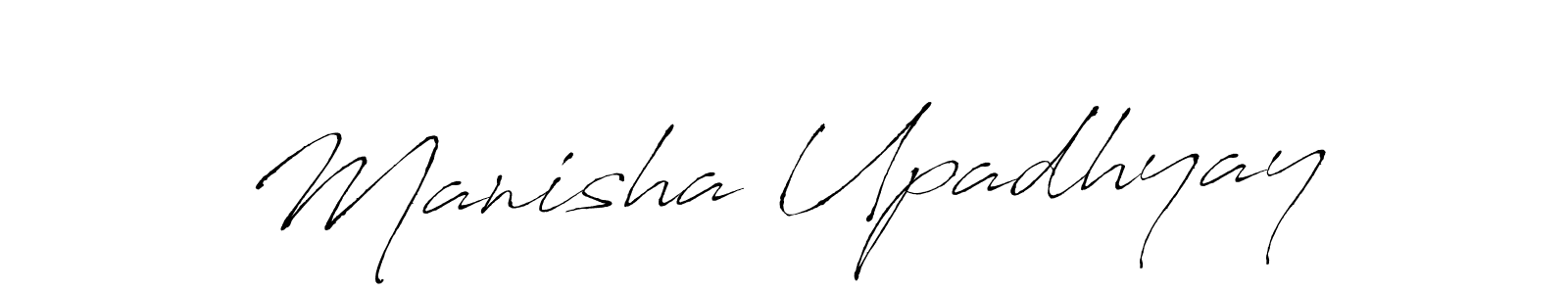 Design your own signature with our free online signature maker. With this signature software, you can create a handwritten (Antro_Vectra) signature for name Manisha Upadhyay. Manisha Upadhyay signature style 6 images and pictures png