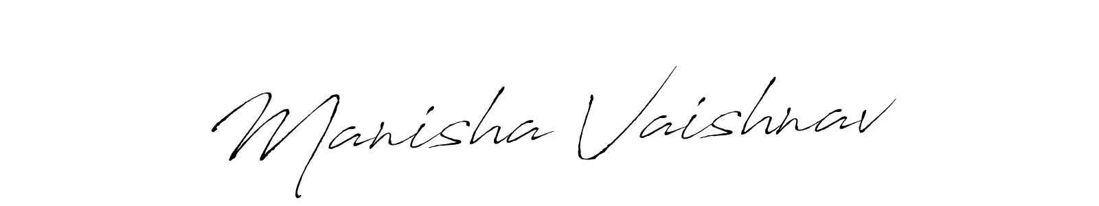 Antro_Vectra is a professional signature style that is perfect for those who want to add a touch of class to their signature. It is also a great choice for those who want to make their signature more unique. Get Manisha Vaishnav name to fancy signature for free. Manisha Vaishnav signature style 6 images and pictures png