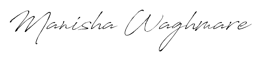 Explore multiple handwriting variations for Manisha Waghmare including this stunning Antro_Vectra design. Free to use across all platforms. Manisha Waghmare signature style 6 images and pictures png