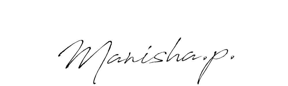 Design your own signature with our free online signature maker. With this signature software, you can create a handwritten (Antro_Vectra) signature for name Manisha.p.. Manisha.p. signature style 6 images and pictures png