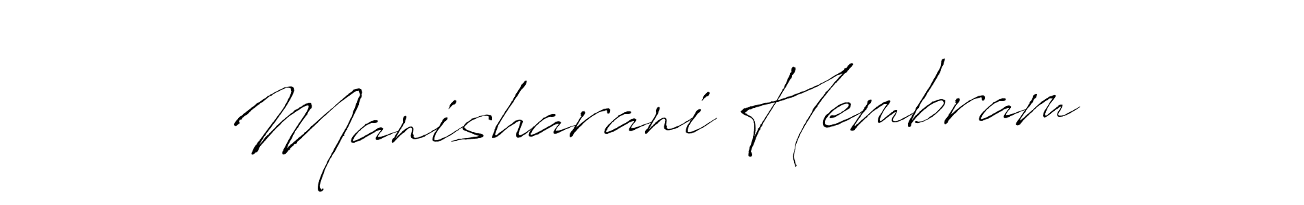 Manisharani Hembram stylish signature style. Best Handwritten Sign (Antro_Vectra) for my name. Handwritten Signature Collection Ideas for my name Manisharani Hembram. Manisharani Hembram signature style 6 images and pictures png