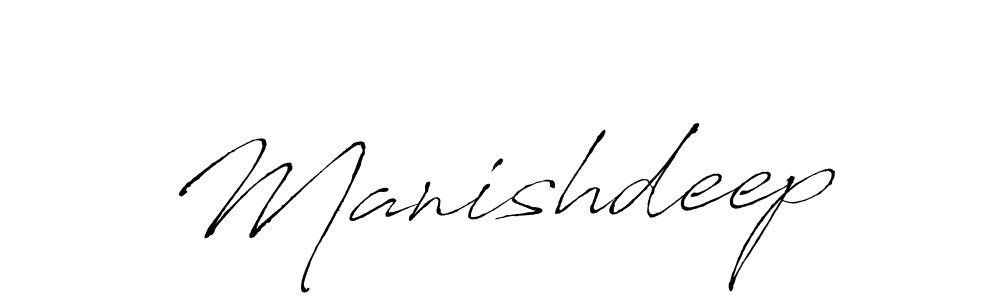 How to make Manishdeep signature? Antro_Vectra is a professional autograph style. Create handwritten signature for Manishdeep name. Manishdeep signature style 6 images and pictures png