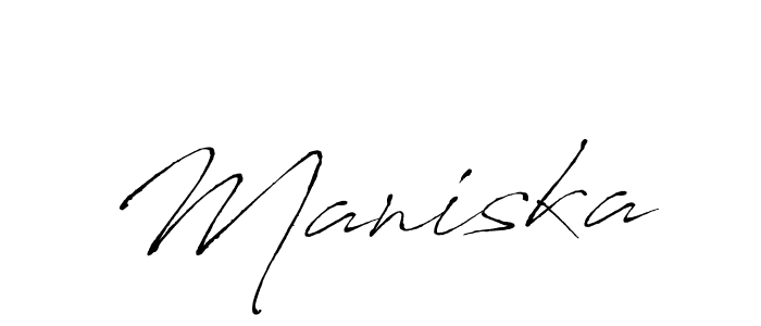 How to make Maniska name signature. Use Antro_Vectra style for creating short signs online. This is the latest handwritten sign. Maniska signature style 6 images and pictures png