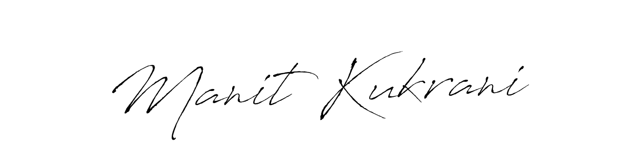 Make a beautiful signature design for name Manit Kukrani. Use this online signature maker to create a handwritten signature for free. Manit Kukrani signature style 6 images and pictures png