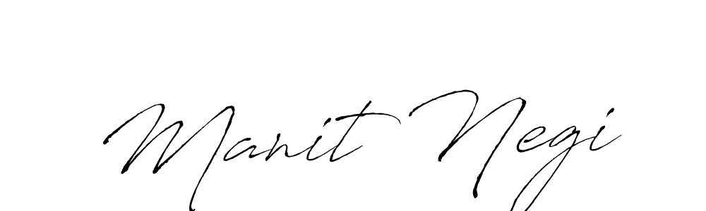 Design your own signature with our free online signature maker. With this signature software, you can create a handwritten (Antro_Vectra) signature for name Manit Negi. Manit Negi signature style 6 images and pictures png