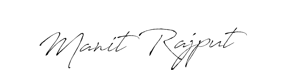 Design your own signature with our free online signature maker. With this signature software, you can create a handwritten (Antro_Vectra) signature for name Manit Rajput. Manit Rajput signature style 6 images and pictures png