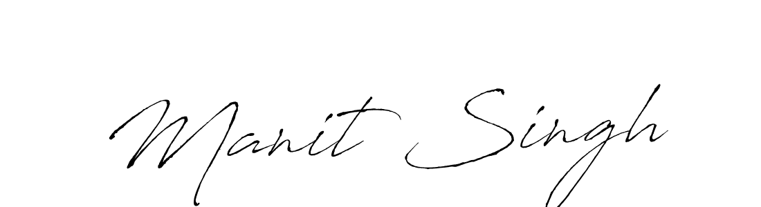 Make a beautiful signature design for name Manit Singh. With this signature (Antro_Vectra) style, you can create a handwritten signature for free. Manit Singh signature style 6 images and pictures png